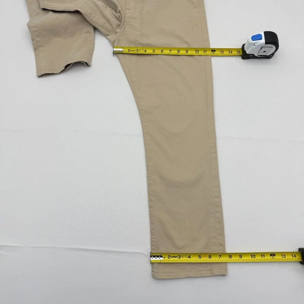 AG Jeans The Everett‎ Slim Straight Pants Mens 34x28 Tan 5-Pocket Stretch Casual